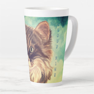 Fluffy Cat Cloud Nine Latte Tasse