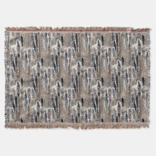 Fluffy Cattails Nature Art Pattern Decke
