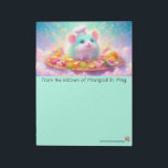 Fluffy Chef Rat Mouse Stationery Notizblock<br><div class="desc">Rococo Impressionism Kawaii Rainbows: "There's a lot going on here." Palais de Marigold St. May creates unique stationery for those that love all things cute, Kawaii, floral, and colorful. Note that the designs are created for the large notepad or stationery sheets. If you would like a different size notepad, stationery,...</div>