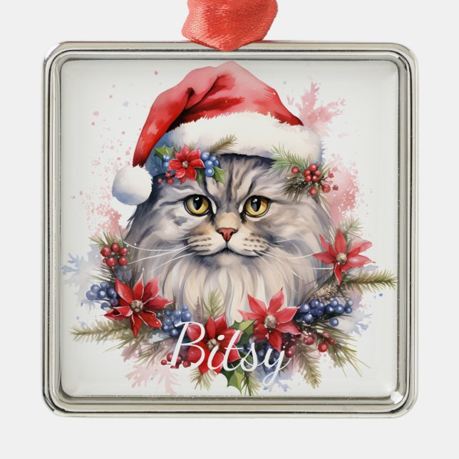 FLUFFY CHRISTMAS FERIENGESCHICHTE ORNAMENT AUS METALL (Vorne)