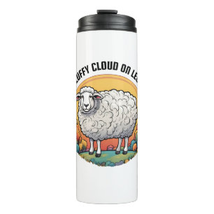Fluffy Cloud on Legs Thermosbecher
