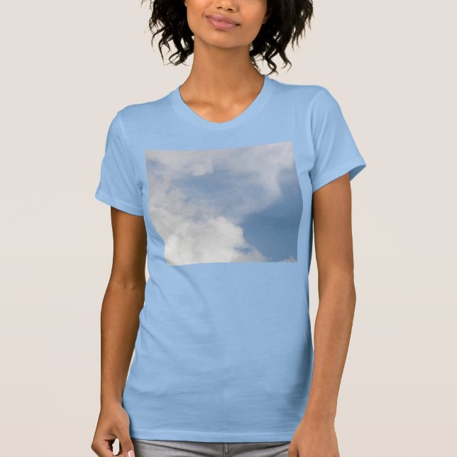 Fluffy Clouds Ladys T Shirt (Vorderseite)