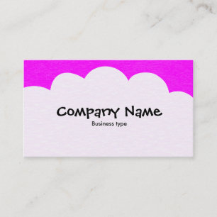 Fluffy Clouds - Magenta Visitenkarte