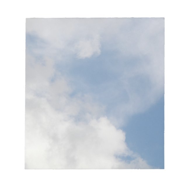 Fluffy Clouds Notepad Notizblock (Vorderseite)