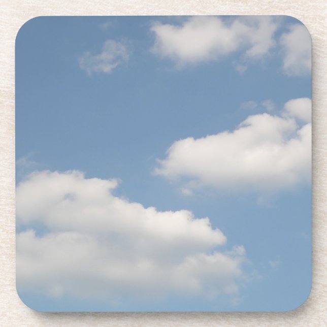 Fluffy Cumulus Clouds Cork Untersetzer (Vorderseite)