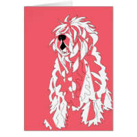 Fluffy Dog Sitter Vielen Dank Karte