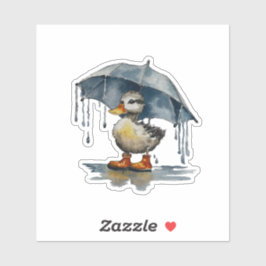 Fluffy Duckling Aufkleber