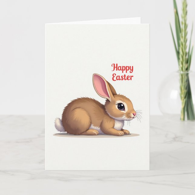 Fluffy Friend Faux Foil Card Karte (Vorderseite)