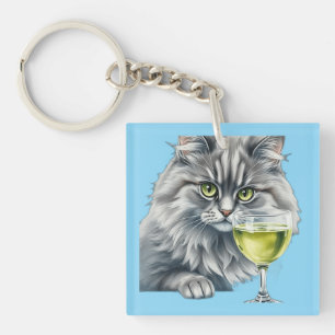 Fluffy Friend und Absinth Schlüsselanhänger
