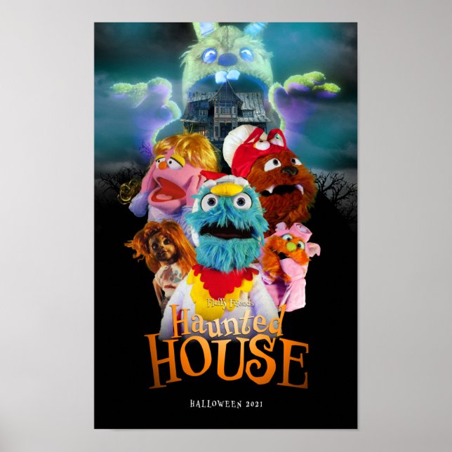 Fluffy Friends: Spuk Haus Poster (Vorne)