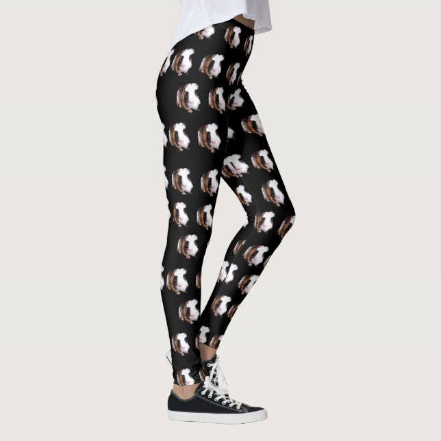 Fluffy Guinea Pigs Ladys Full Print Leggings (Rechts)
