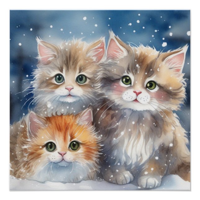 Fluffy Kittens Poster (Vorderseite)