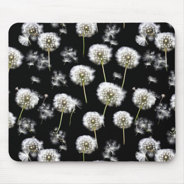 Fluffy Leuchten auf schwarz Mousepad (Vorne)