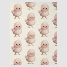 Fluffy Little Chick | Niedlicher Frühling und Oste Seidenpapier