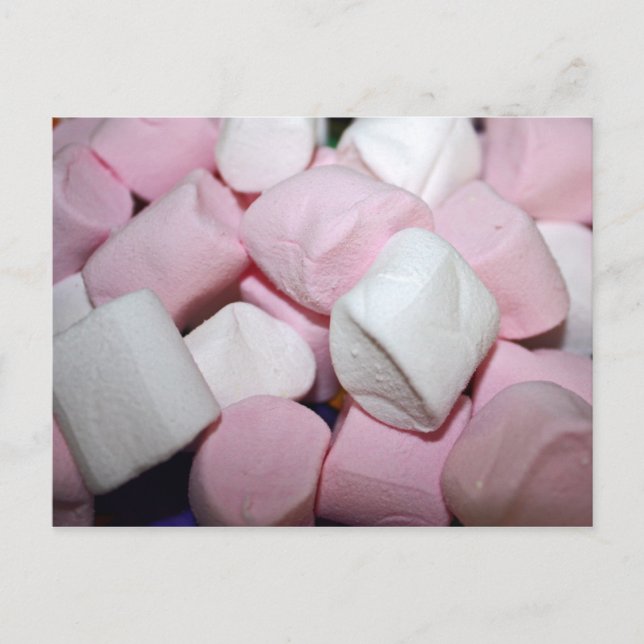 Fluffy Marshmallow Postkarte (Vorderseite)