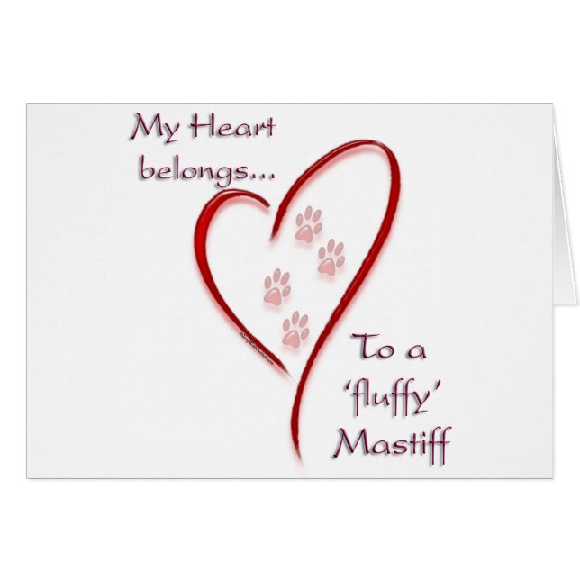 Fluffy Mastiff Coeur Belongs (Devant horizontal)