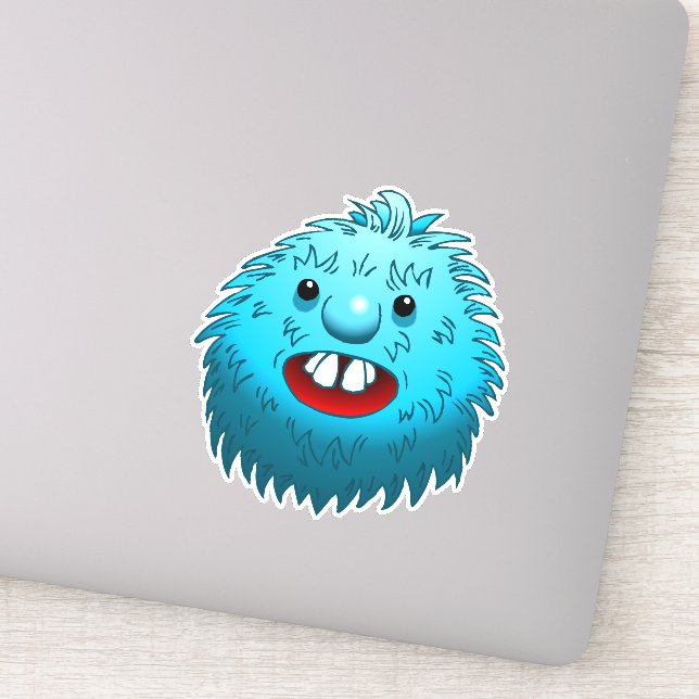 Fluffy & Niedliche Vinyl Sticker (Detail)