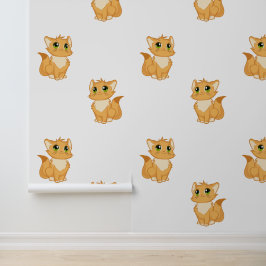 Fluffy Orange Cats Design Tapete