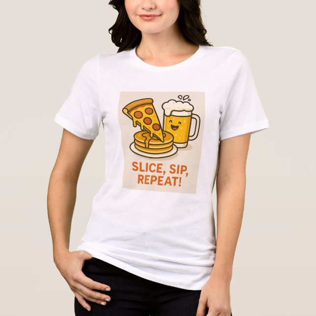 Fluffy Pancakes & Fresh Orange Juice - Frühstück B Tri-Blend Shirt (Vorderseite)