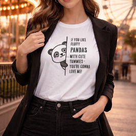 Fluffy Panda / Love Me T-Shirt Tri-Blend Shirt