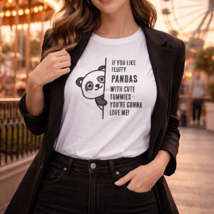 Fluffy Panda / Love Me T-Shirt Tri-Blend Shirt