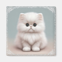 Fluffy Persian Kinderzimmer Cat Art