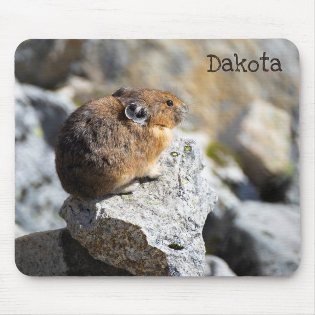 Fluffy Pika Custom Mousepad (Vorne)