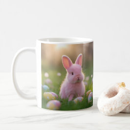 Fluffy Pink Bunny Oaster Kaffeetasse