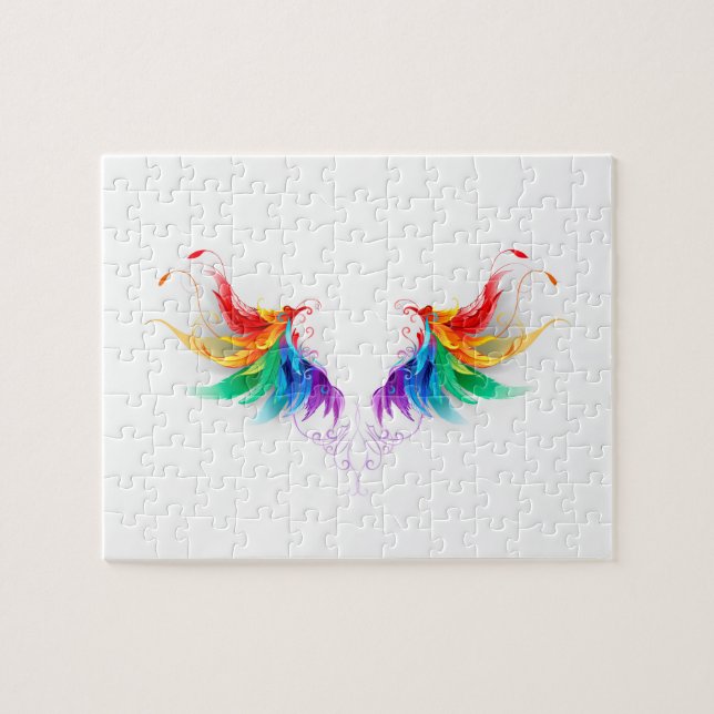 Fluffy Rainbow Wings (Horizontal)