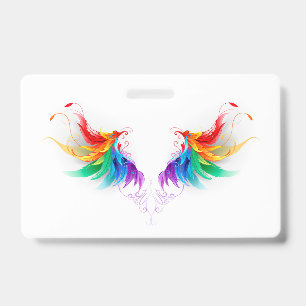 Fluffy Rainbow Wings Ausweis