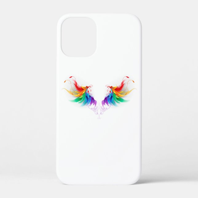 Fluffy Rainbow Wings Case-Mate iPhone Hülle (Rückseite)