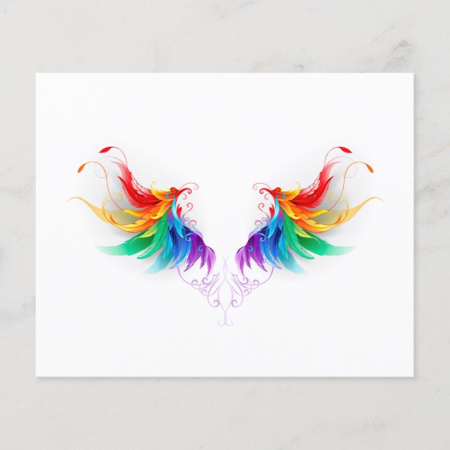 Fluffy Rainbow Wings Flyer (Vorne)