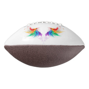 Fluffy Rainbow Wings Football