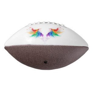 Fluffy Rainbow Wings Football