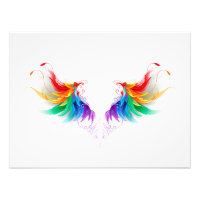 Fluffy Rainbow Wings
