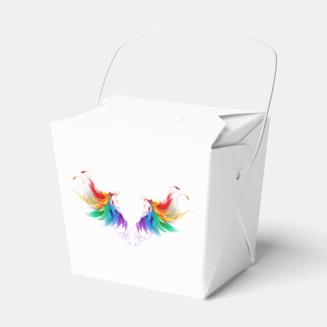 Fluffy Rainbow Wings Geschenkschachtel (Vorderseite)