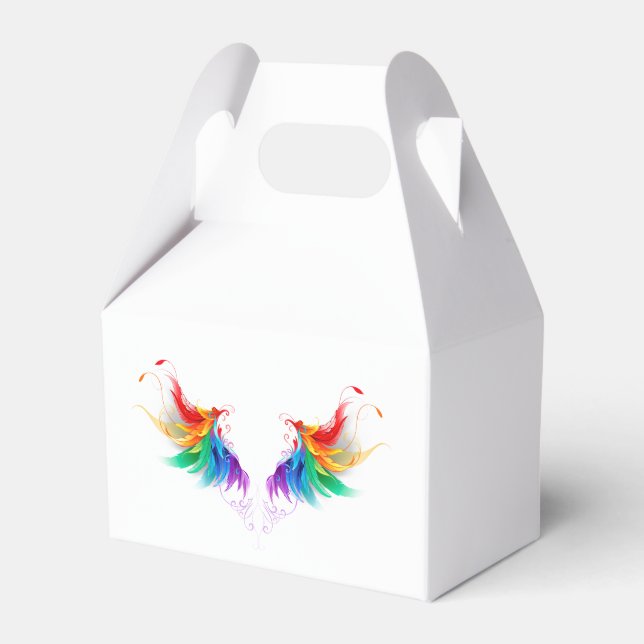 Fluffy Rainbow Wings Geschenkschachtel (Vorderseite)