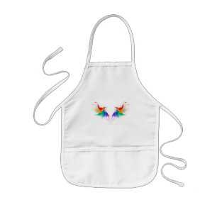 Fluffy Rainbow Wings Kinderschürze