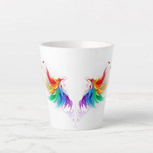 Fluffy Rainbow Wings Milchtasse