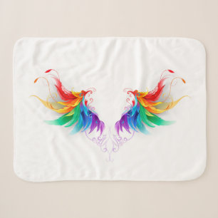 Fluffy Rainbow Wings Sherpadecke