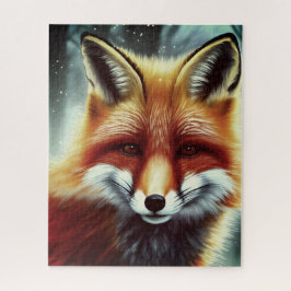 Fluffy Red Fox Portrait