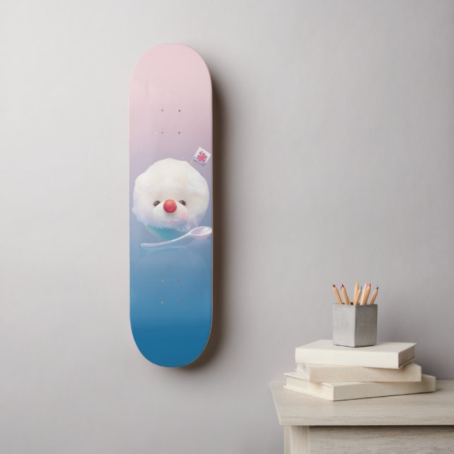 Fluffy Shaved Ice Skateboard (Wandkunst)