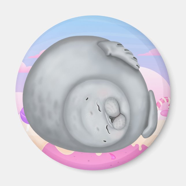 Fluffy Siegel Magnet (Vorne)