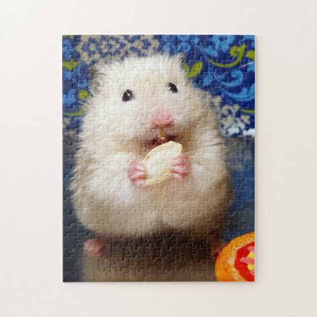 Fluffy Syrian Hamster Kokolinka (Vertikal)