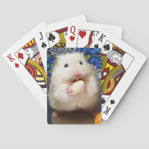 Fluffy Syrian Hamster Kokolinka Spielkarten