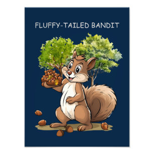 Fluffy-tails Bandit Fotodruck