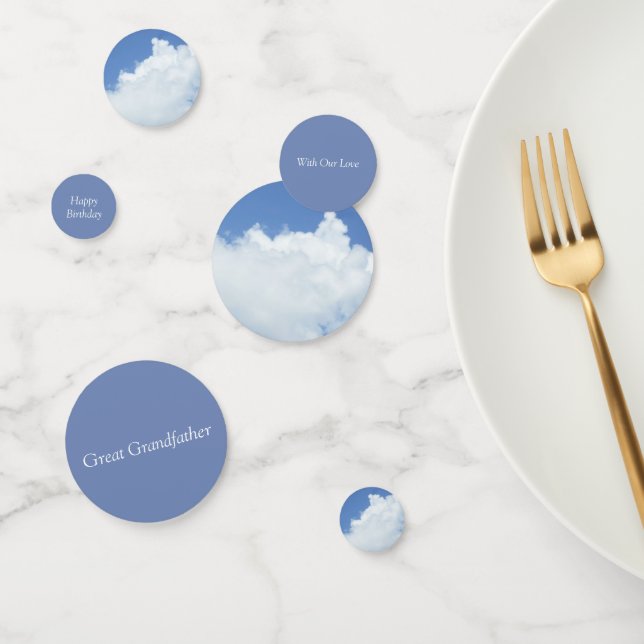 Fluffy White Clouds Konfetti (Gruppe)