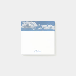 Fluffy White Clouds Square Post-it Klebezettel