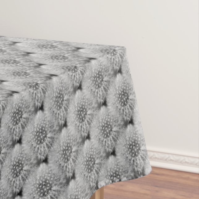 Fluffy White Dandelion Blume Naturmuster Tischdecke (Beispiel)