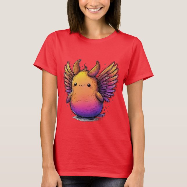 Fluffy Winged Süsse T-Shirt (Vorderseite)